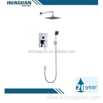 Wall concealed thermostatic shower